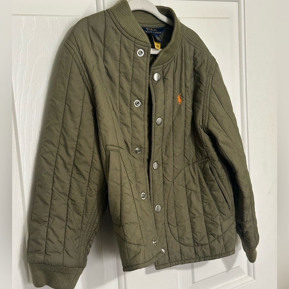 Ralph Lauren Kids Khaki Quilted Puffer Jacket